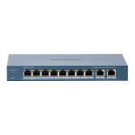 Hikvision DS-3E0310HP-E(C) Switch PoE Hikvision 8 puertos 10/100 Mbps PoE + 2 Gigabit