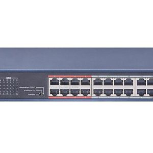 Hikvision DS-3E0326P-E(C) Switch 24 puertos PoE 10/100M 2 puertos Gigabit combo 370W No