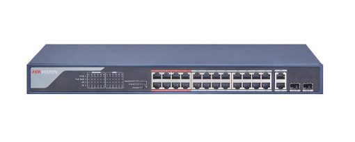 Hikvision DS-3E0326P-E(C) Switch 24 puertos PoE 10/100M 2 puertos Gigabit combo 370W No