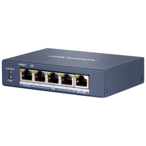 Hikvision DS-3E0505HP-E Switch PoE Hikvision 4 RJ45 Gigabit + 1 uplink Gigabit RJ45 3