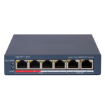 Hikvision DS-3E1106P-EI Switch PoE Gestionable 4 Puertos PoE 802.3af/at + 2 Uplink