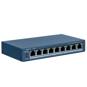 Hikvision DS-3E1309P-EI/M Switch PoE Gestionable 8 Puertos PoE 802.3af/at + 1 Uplink