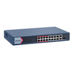 Hikvision DS-3E1318P-EI/M Switch PoE Gestionable 16 Puertos PoE 802.3af/at + 2 Uplinks