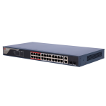 Hikvision DS-3E1326P-EI(B) Switch PoE Gestionable 24 Puertos PoE 802.3af/at + 2 Combos