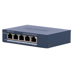 Hikvision DS-3E1505P-EI/M Switch PoE Gestionable 4 Puertos PoE 802.3af/at + 1 Uplink