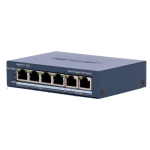 Hikvision DS-3E1506P-EI Switch PoE Gestionable 4 Puertos PoE 802.3af/at + 2 Uplinks