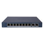 Hikvision DS-3E1510P-EI/M Switch PoE Gestionable 8 Puertos PoE 802.3af/at + 2 Uplinks