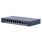 Hikvision DS-3E1510P-EI/M(B) Switch PoE Gestionable 8 Puertos PoE 802.3af/at + 2 Uplinks