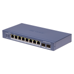 Hikvision DS-3E1510P-SI-8P2F Switch PoE Gestionable 8 Puertos PoE 802.3af/at + 2 Uplinks