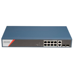Hikvision DS-3E1512HP-SI-8P2T2F Switch PoE Gestionable 8 Puertos PoE Gigabit + 4 Uplinks