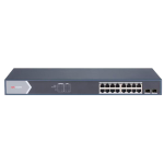 Hikvision DS-3E1518P-SI Switch PoE Gestionable 16 Puertos PoE Gigabit + 2 Uplinks SFP