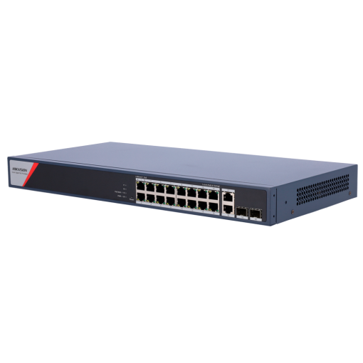 Hikvision DS-3E1520HP-SI-16P2T2F Switch PoE Gestionable 16 Puertos PoE Gigabit + 4