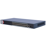 Hikvision DS-3E1526P-EI Switch PoE Gestionable 24 Puertos PoE Gigabit + 2 Uplinks Gigabit