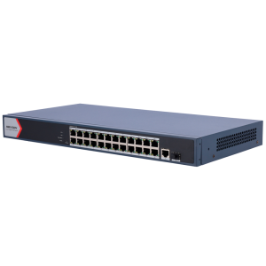 Hikvision DS-3E1526P-EI Switch PoE Gestionable 24 Puertos PoE Gigabit + 2 Uplinks Gigabit