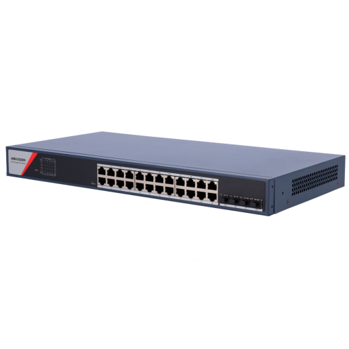 Hikvision DS-3E1528-SI-24T4F Switch Gestionable Capa 2 24 Puertos de red Gigabit + 4