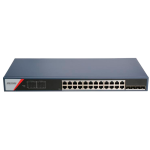 Hikvision DS-3E1528P-SI-24P4F Switch PoE Gestionable 24 Puertos PoE Gigabit + 4 Uplinks