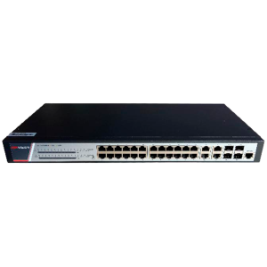 Hikvision DS-3E2528P(B) Switch Gestionable L3 24 Puertos PoE Gigabit + 4 Combos Gigabit