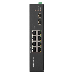 Hikvision DS-3T0510HP-E/HS 8 puertos Gigabit PoE y 2 ranuras SFP Soporte Hi-PoE 90W
