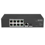 Hikvision DS-3T1310P-SI/HS Switch PoE Gestionable 8 Puertos PoE 802.3af/at + 2 Uplinks