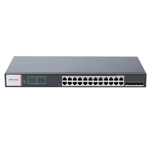 Hikvision DS-3T1528HP-SI-24P4F Switch Industrial Smart Managed 24 Puertos PoE Gigabit + 4