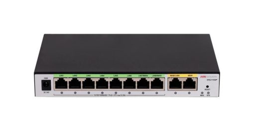 Hikvision DS-3WG210GP-SI Router | 10 puertos Gigabit 8 PoE 2 WAN + 2 LAN | todo en uno