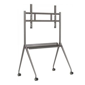 Hikvision DS-D5ABKY2-B Soporte móvil para pantallas de 86 pulgadas gris plata