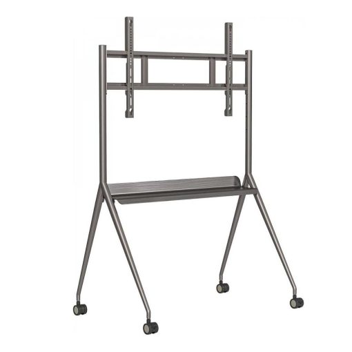 Hikvision DS-D5ABKY2-S Soporte móvil para pantallas de 55/65/75 pulgadas gris plata
