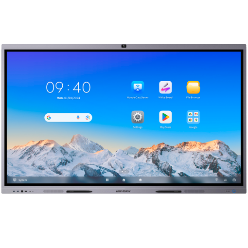 Hikvision DS-D5C98RB/B(EDLA) Monitor interactivo 98" – Resolución 4K – Android 13 y Google EDLA – Procesador Octa-Core
