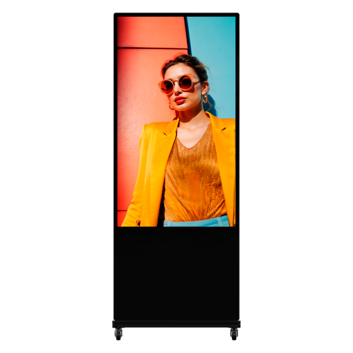 Hikvision DS-D6055UN-D/S Totem con monitor 55" 4K – Cartelería digital local USB – Cartelería digital FocSign
