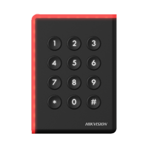 Hikvision DS-K1108ADK Lector de acceso Acceso por tarjeta MF DESFire y PIN Indicador LED