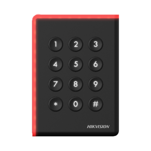 Hikvision DS-K1108ADK Lector de acceso Acceso por tarjeta MF DESFire y PIN Indicador LED