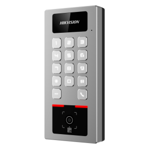 Hikvision DS-K1T502DBWX-QR Control de acceso IP65 IK09 Tarjeta MF DESFire