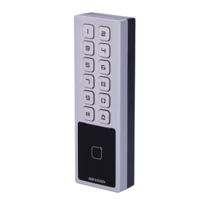 Hikvision Access DS-K1T805MBWX Control de acceso IP65 IK08 Tarjeta MF y PIN 3.000