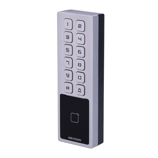 Hikvision Access DS-K1T805MBWX Control de acceso IP65 IK08 Tarjeta MF y PIN 3.000