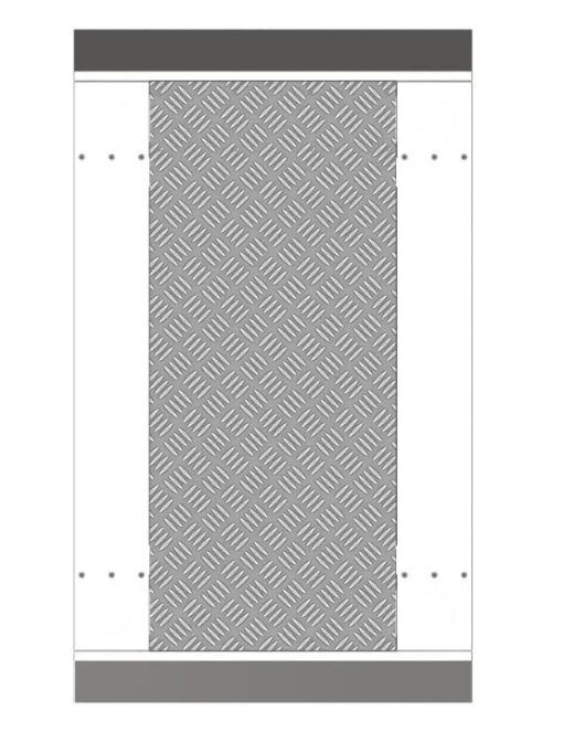 Hikvision Access DS-K3G501-BASE550-F Base para tornos Aluminio 850mm Hikvision