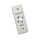 Hikvision Access DS-K7P02 Pulsador de salida y emergencia metálico en panel de aleación