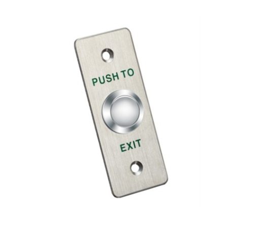 Hikvision Access DS-K7P02 Pulsador de salida y emergencia metálico en panel de aleación
