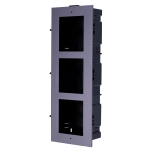 Hikvision DS-KD-ACF3/Plastic Panel frontal y caja de registro encastrada Hasta 3 módulos