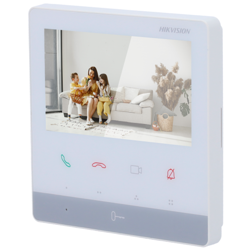 Hikvision Intercom DS-KH7100EY-WE2/White Monitor para videoportero Pantalla TFT de 4.3″