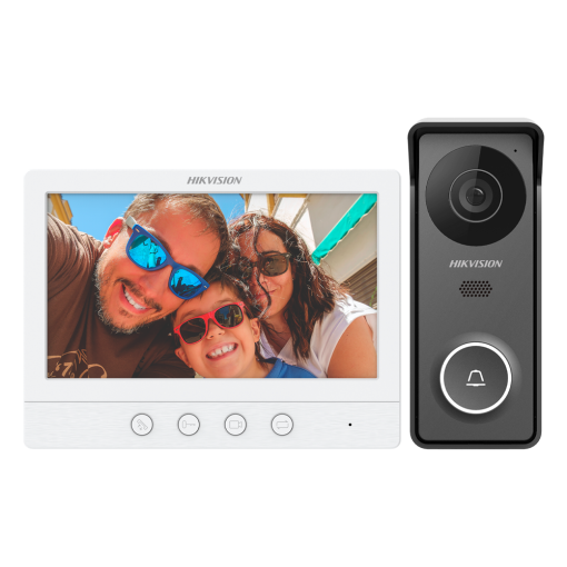 Hikvision Intercom DS-KIS213(B) Kit de videoportero Tecnología 4 hilos analógico Placa