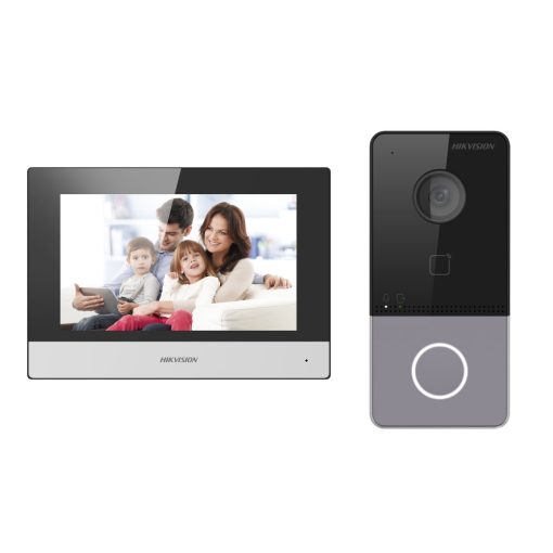 Hikvision DS-KIS603-P Kit de videoportero IP Hikvision compuesto por:. 1x videoportero IP