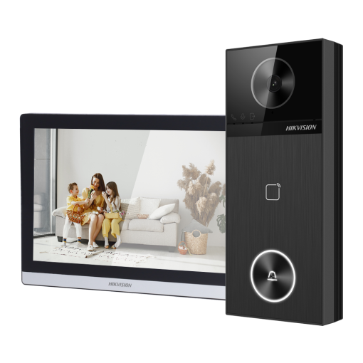 Hikvision DS-KIS610-P Kit de videoportero 4 Mpx Tecnología IP & WiFi Placa y monitor