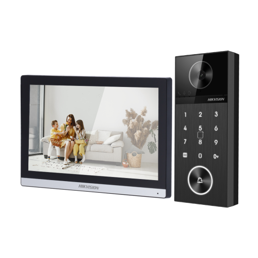 Hikvision DS-KIS612-P Kit de videoportero 4 Mpx Tecnología IP & WiFi Placa y monitor