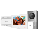 Hikvision Intercom DS-KIS705EY Kit de videoportero con dos relés Tecnología 2 hilos HD
