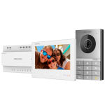 Hikvision Intercom DS-KIS706EY Kit de videoportero con dos relés Tecnología 2 hilos HD
