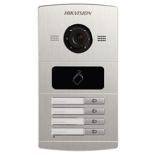Hikvision DS-KV8402-IM Estación de videoportero IP de exterior con cuatro pulsadores