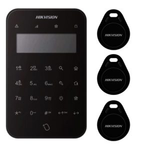 Hikvision AX DS-PK1-LT-WE(Black) Teclado táctil Negro LCD inalámbrico 868MHz