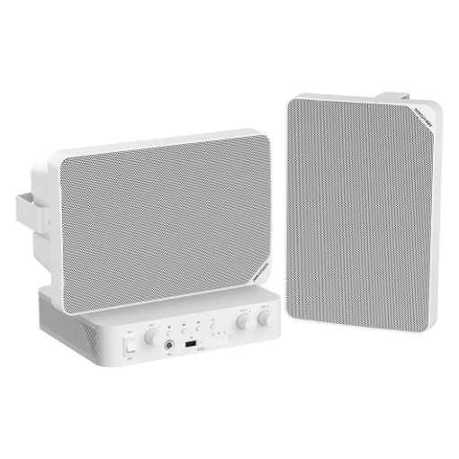 Hikvision DS-QAE1KA80120-2 Kit de audio Amplificador 80 W 2 x Altavoces 20 W Potencia (8
