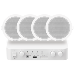 Hikvision DS-QAE1KA80206-4 Kit de audio Amplificador 80 W 4 x Altavoces de techo Potencia