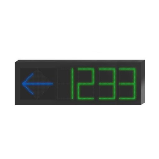 Hikvision Solutions DS-TVL121-3-5D/4 Display de guiado de parking interior unidireccional